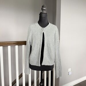 Abercrombie & Fitch Rhinestone Button Cardigan Shawl Medium Whimsigoth Feminine